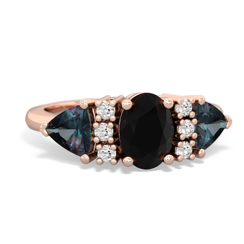 onyx-alexandrite timeless ring