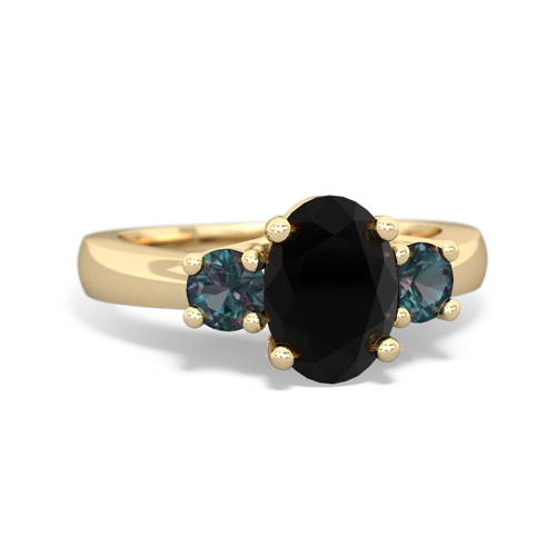 onyx-alexandrite timeless ring