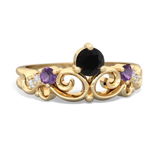 onyx-amethyst crown keepsake ring