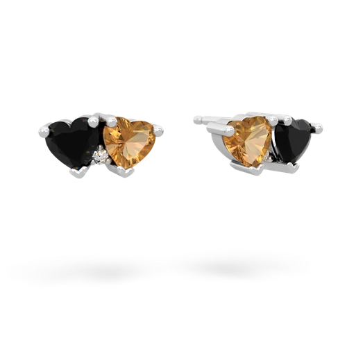 onyx-citrine  earrings