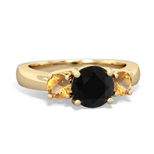 onyx-citrine timeless ring