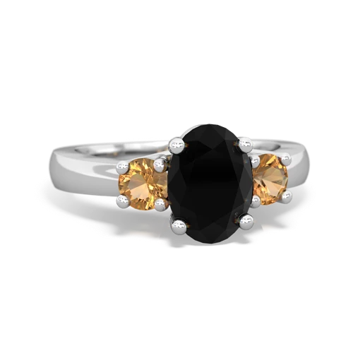 onyx-citrine timeless ring