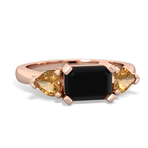 onyx-citrine timeless ring