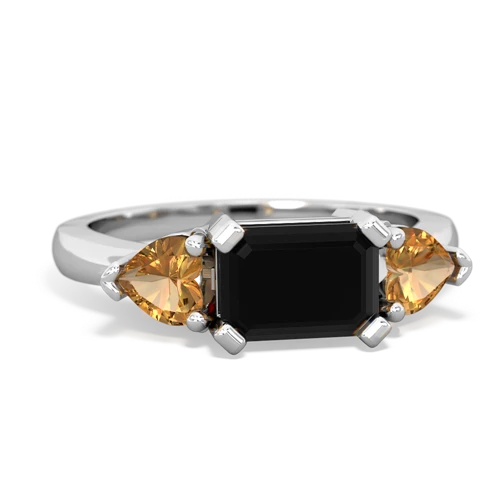 onyx-citrine timeless ring