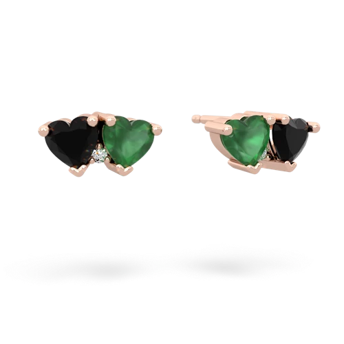 onyx-emerald  earrings