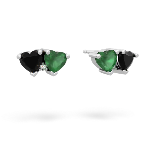 onyx-emerald  earrings