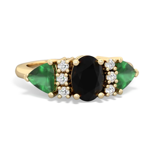 onyx-emerald timeless ring