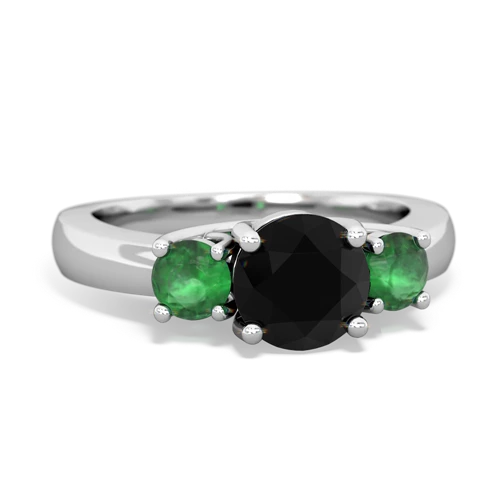 onyx-emerald timeless ring