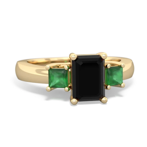 onyx-emerald timeless ring