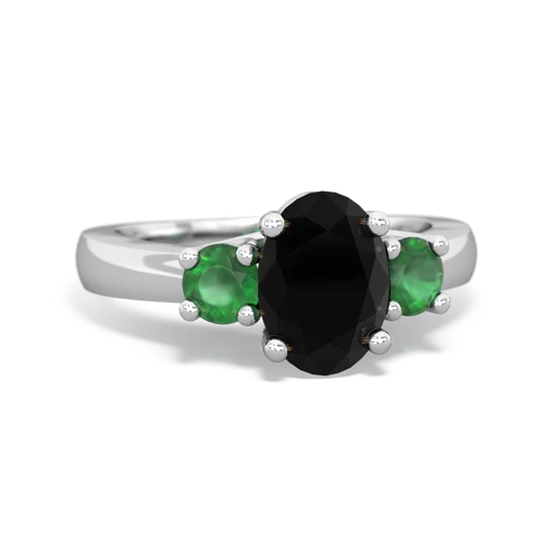 onyx-emerald timeless ring