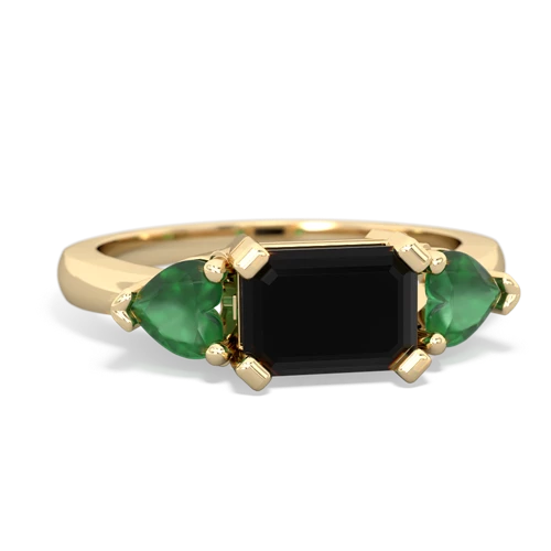 onyx-emerald timeless ring