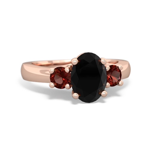 onyx-garnet timeless ring