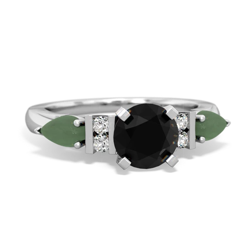 onyx-jade engagement ring