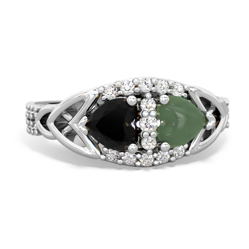 onyx-jade keepsake engagement ring