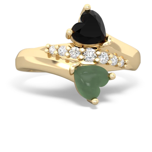 onyx-jade modern ring