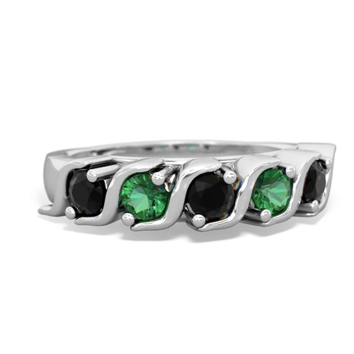 onyx-lab emerald timeless ring