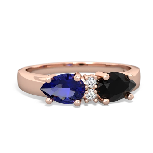 onyx-lab sapphire timeless ring