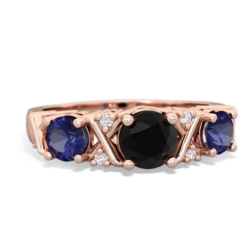 onyx-lab sapphire timeless ring