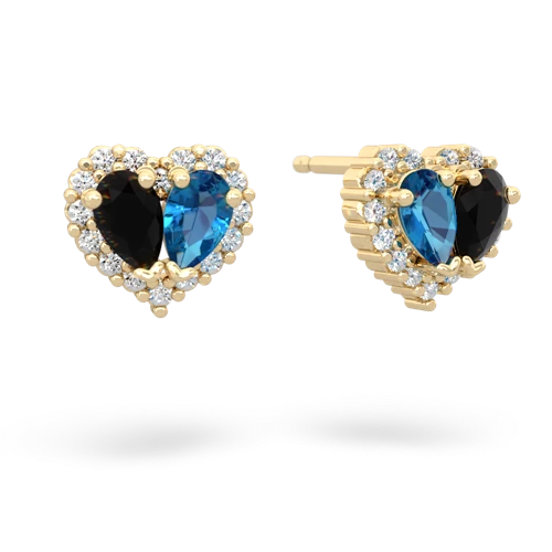 onyx-london topaz halo-heart earrings