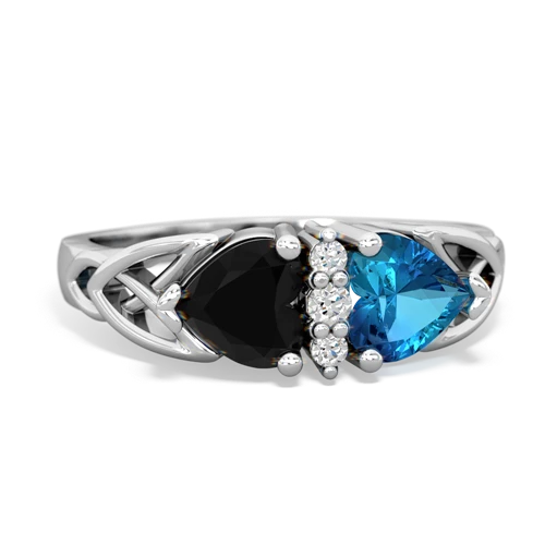 onyx-london topaz celtic ring