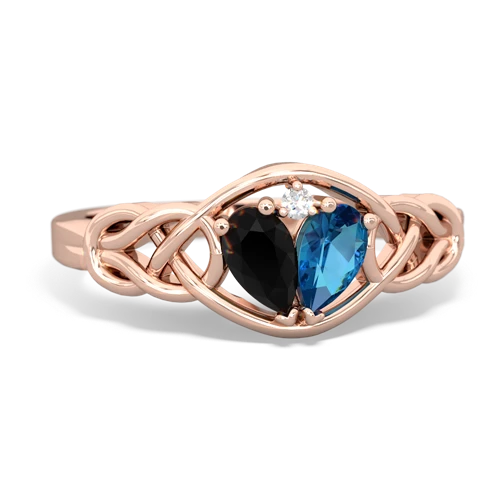 onyx-london topaz celtic knot ring