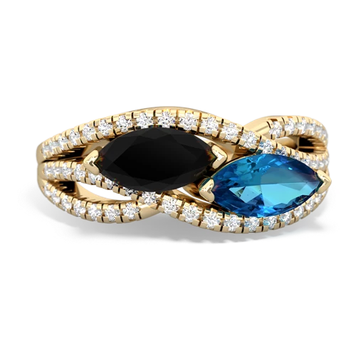 onyx-london topaz double heart ring