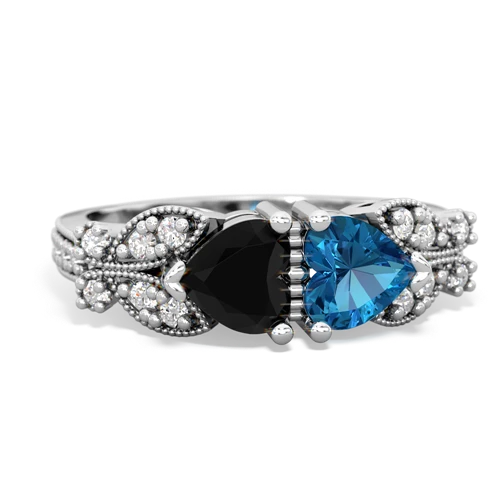 onyx-london topaz keepsake butterfly ring