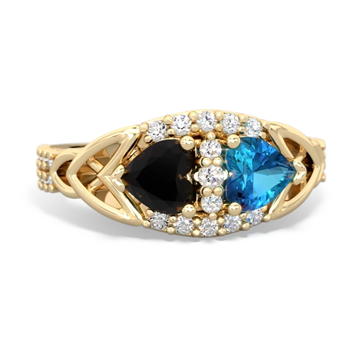 onyx-london topaz keepsake engagement ring