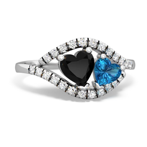 onyx-london topaz mother child ring