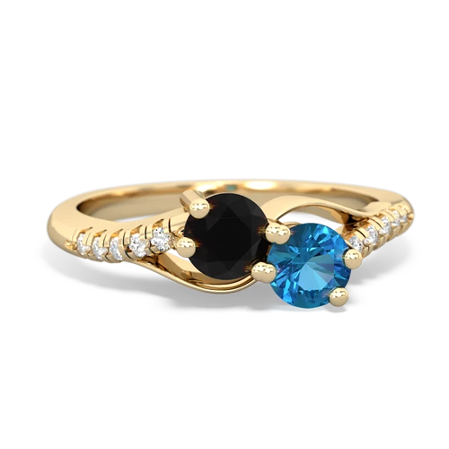 onyx-london topaz two stone infinity ring