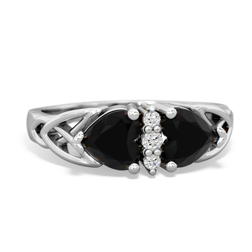 onyx-onyx celtic ring