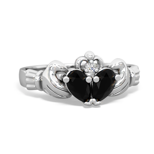 onyx-onyx claddagh ring