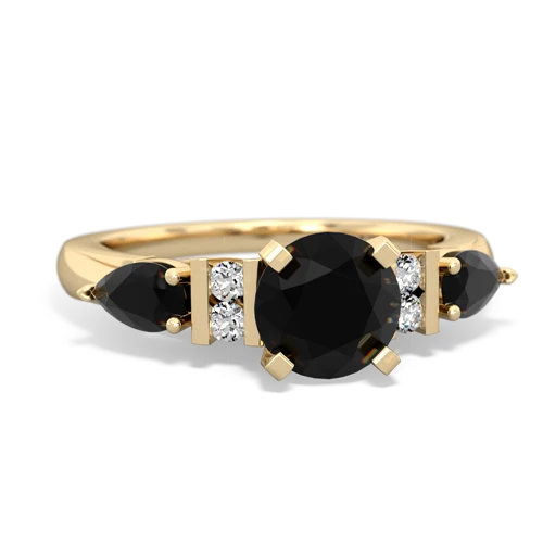 sapphire-onyx engagement ring