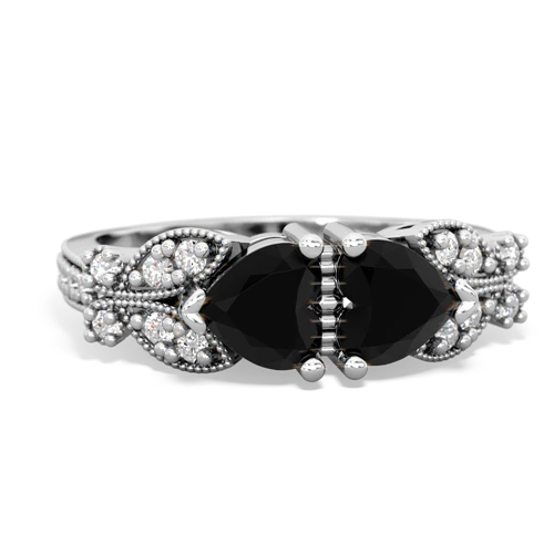 onyx-onyx keepsake butterfly ring