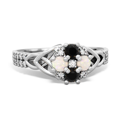 onyx-opal engagement ring