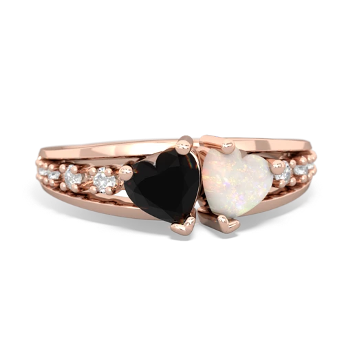 onyx-opal modern ring