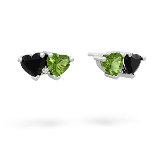 onyx-peridot  earrings