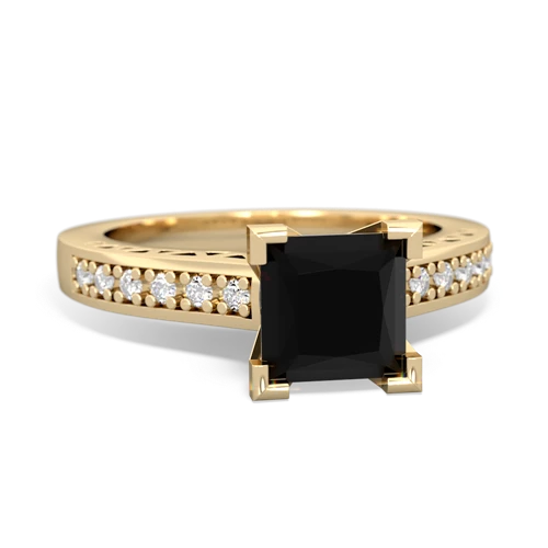 onyx engagement ring