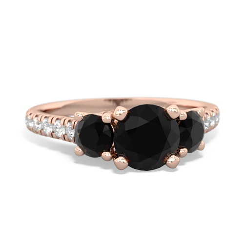 onyx trellis pave ring