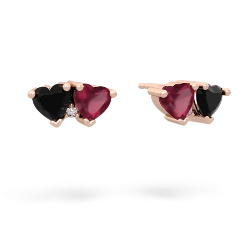 onyx-ruby  earrings