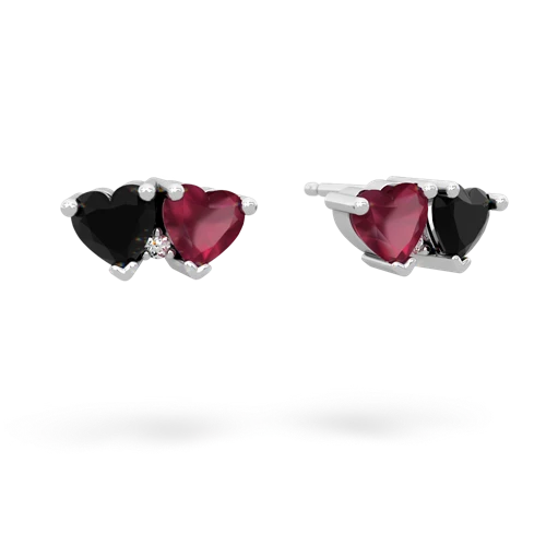 onyx-ruby  earrings