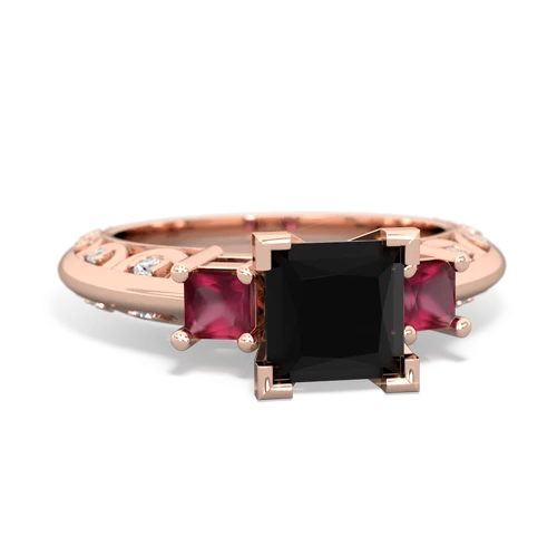 onyx-ruby engagement ring