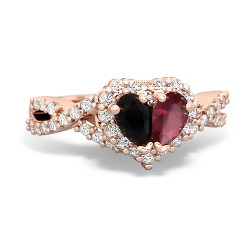 onyx-ruby engagement ring