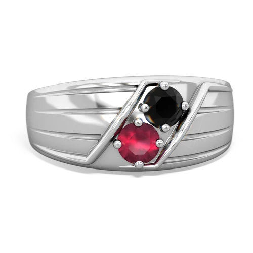 onyx-ruby mens ring