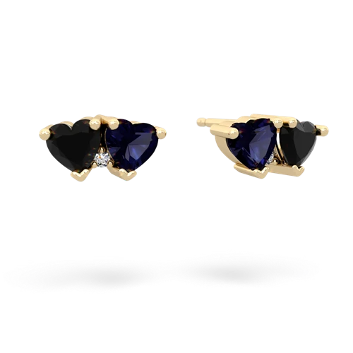 onyx-sapphire  earrings