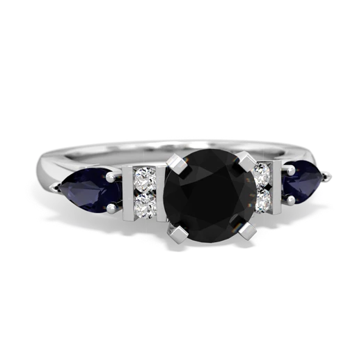 onyx-sapphire engagement ring