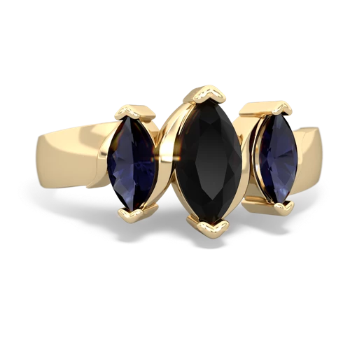 onyx-sapphire keepsake ring