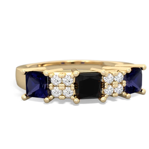 onyx-sapphire timeless ring