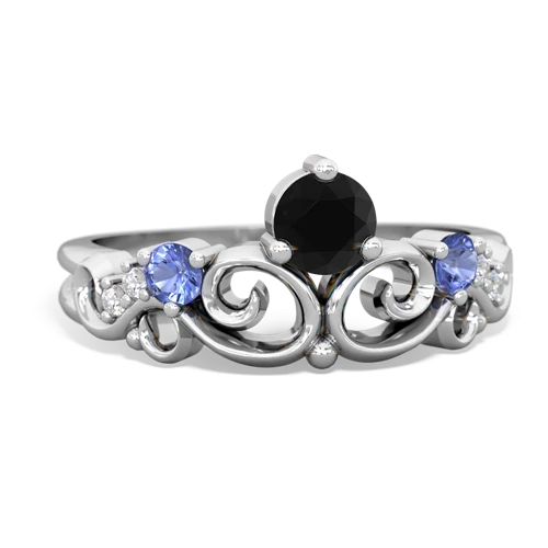 onyx-tanzanite crown keepsake ring