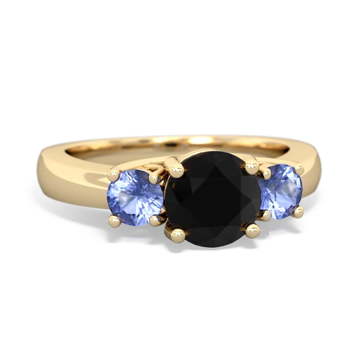 onyx-tanzanite timeless ring